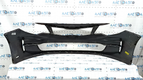 Kia Optima 16-18 USA built bare front bumper, burgundy, broken fasteners, dents, scratches