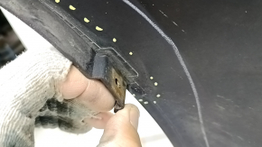 Kia Optima 16-18 USA built bare front bumper, burgundy, broken fasteners, dents, scratches