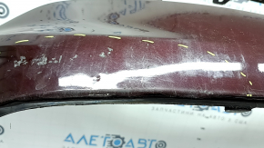 Kia Optima 16-18 USA built bare front bumper, burgundy, broken fasteners, dents, scratches
