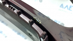 Kia Optima 16-18 USA built bare front bumper, burgundy, broken fasteners, dents, scratches