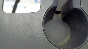 Kia Optima 16-20 center console cup holder trim, graphite, scratches