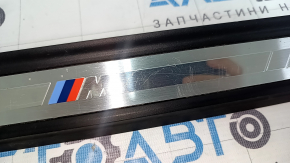 Front right outer door sill trim for BMW 3 G20 19-24, chrome, M lettering, scratches