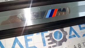 Front right outer door sill trim for BMW 3 G20 19-24, chrome, M lettering, scratches