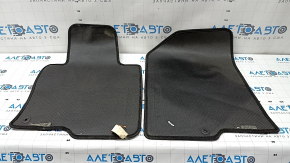 Set of floor mats for Kia Optima 16-18, black cloth, dry-cleanable