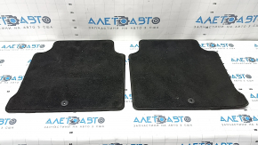 Set of floor mats for Kia Optima 16-18, black cloth, dry-cleanable