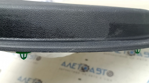 Rear right door panel for Kia Optima 16-18, black with beige leather insert, leather armrest, with graphite trim, with handle, scratches, worn