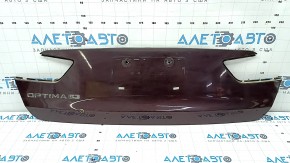 Kia Optima 16-20 trunk lid trim under the license plate, scratches, broken fasteners