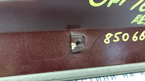 Kia Optima 16-20 trunk lid trim under the license plate, scratches, broken fasteners