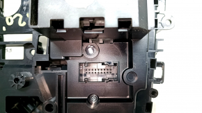 Gearshifter assembly for BMW 3 G20 19-22 with handle and buttons, covered in soot, scratches on chrome