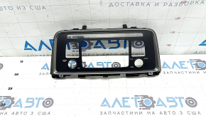 Kia Optima 16-18 black radio control panel trim with graphite trim