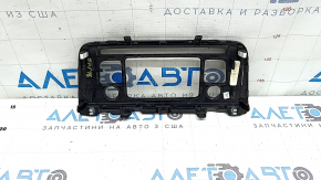 Kia Optima 16-18 black radio control panel trim with graphite trim