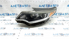 Left front headlight assembly for Kia Optima 16-18 USA pre-rest halogen with cover, polishable