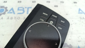 Joystick washer control monitor LHD large BMW 3 G20 19-21 with navigation, matte black, melted, in soot