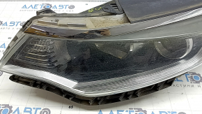 Left front headlight assembly for Kia Optima 16-18 USA pre-rest halogen with cover, polishable
