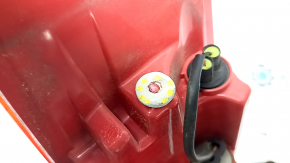 Kia Optima 16-20 right outer fender light without cover, cracks in glass and housing, scratches, broken guide
