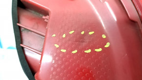 Kia Optima 16-20 right outer fender light without cover, cracks in glass and housing, scratches, broken guide