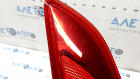 Kia Optima 16-20 right outer fender light without cover, cracks in glass and housing, scratches, broken guide