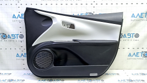 Door trim panel, front right, Toyota Prius 50 18-22, black with gray insert, with armrest, scratches