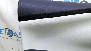 Front left door panel for Toyota Prius 50 16-22, black with gray insert, with armrest, scratches, needs cleaning