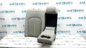 Right rear seat backrest, 2nd row, Kia Optima 2016-2018, beige fabric, without headrest, wrinkled, needs cleaning