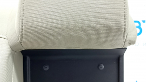 Right rear seat backrest, 2nd row, Kia Optima 2016-2018, beige fabric, without headrest, wrinkled, needs cleaning