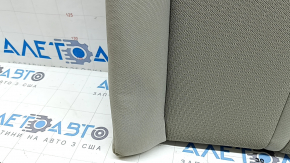 Right rear seat backrest, 2nd row, Kia Optima 2016-2018, beige fabric, without headrest, wrinkled, needs cleaning