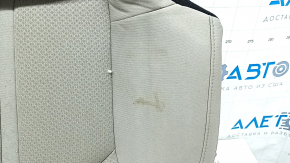 Rear seat cushion, 2nd row, Kia Optima 2016-2018, beige fabric, wrinkled, needs cleaning