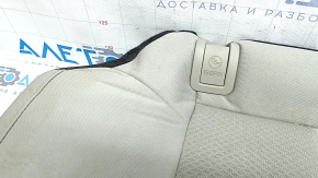 Rear seat cushion, 2nd row, Kia Optima 2016-2018, beige fabric, wrinkled, needs cleaning