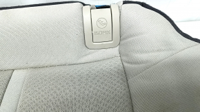Rear seat cushion, 2nd row, Kia Optima 2016-2018, beige fabric, wrinkled, needs cleaning