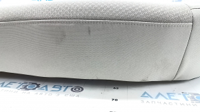 Rear seat cushion, 2nd row, Kia Optima 2016-2018, beige fabric, wrinkled, needs cleaning