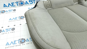 Rear seat cushion, 2nd row, Kia Optima 2016-2018, beige fabric, wrinkled, needs cleaning