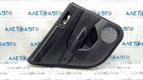 Door trim panel rear left Honda Clarity 18-21 USA black, leather insert, chrome molding, with handle, scratches, dented