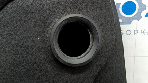 Front left door panel for Honda Clarity 18-21 USA, black, leather insert, chrome molding, with handle, scratches, worn