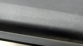 Front left door panel for Honda Clarity 18-21 USA, black, leather insert, chrome molding, with handle, scratches, worn