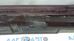 Left side sill for a Kia Optima 16-20, burgundy, scratches, broken mount, dent