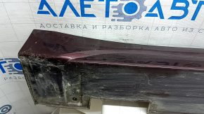 Left side sill for a Kia Optima 16-20, burgundy, scratches, broken mount, dent