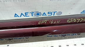 Left side sill for a Kia Optima 16-20, burgundy, scratches, broken mount, dent