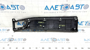 Right lower front panel trim for Honda Clarity 18-21 USA, black leather, chrome, chrome trim