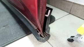 Front right door assembly for Lexus NX200t NX300 NX300h 15-21 red 3R1, scratches on the trim, broken fastener on the trim