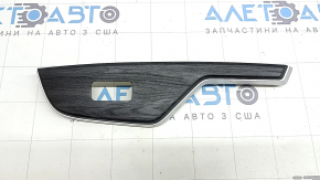 Rear right window lift control trim for Honda Clarity 18-21 USA, ebony, chrome, scratches