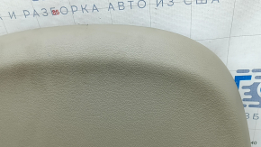 Kia Optima 16-18 rear driver's seat trim, beige, scratches, needs cleaning