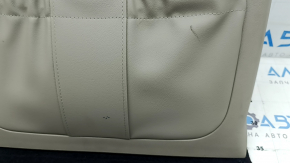 Kia Optima 16-18 rear driver's seat trim, beige, scratches, needs cleaning
