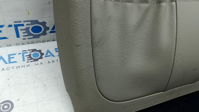 Kia Optima 16-18 rear driver's seat trim, beige, scratches, needs cleaning
