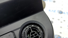 Multimedia control with climate control for a Ford F150 15-20, black, with buttons for disabling stability control and emergency lights with auto-stop, missing handle, scratches, needs cleaning
