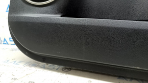 Front right door panel for Lexus NX200t NX300h 15-17, black leather with beige insert, wood trim, black leather armrest, scratches