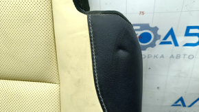 Rear row of seats 2nd row lower part Lexus NX200t NX300h 15-17 beige with black inserts, dry clean, dented