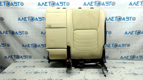 Rear row of seats, 2nd row, upper part, right, Lexus NX200t NX300h 15-17, beige with black inserts, with armrest, without belts, needs cleaning, dented