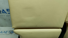 Rear row of seats, 2nd row, upper part, right, Lexus NX200t NX300h 15-17, beige with black inserts, with armrest, without belts, needs cleaning, dented