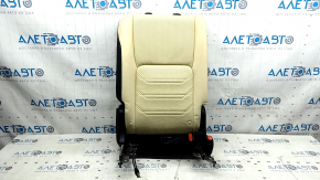 Rear row of seats, 2nd row, upper part, right, Lexus NX200t NX300h 15-17, beige with black inserts, needs cleaning, dented