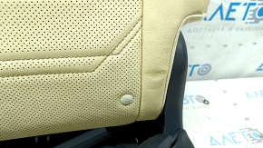 Rear row of seats, 2nd row, upper part, right, Lexus NX200t NX300h 15-17, beige with black inserts, needs cleaning, dented